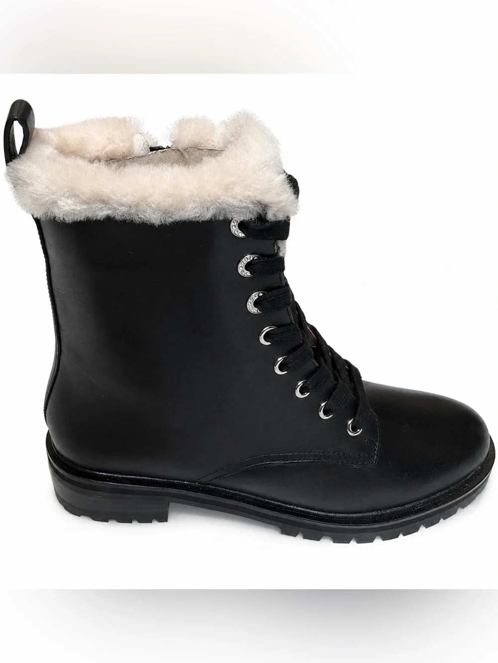 Kate Spade Jemma Black Combat Boot Womens SZ 7 Utility Gorpcore Witchy Goth